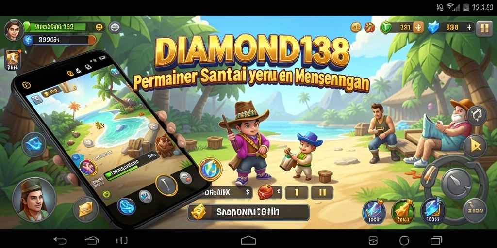 Screenshot gameplay DIAMOND138 dengan grafis yang mencolok dan menyenangkan.