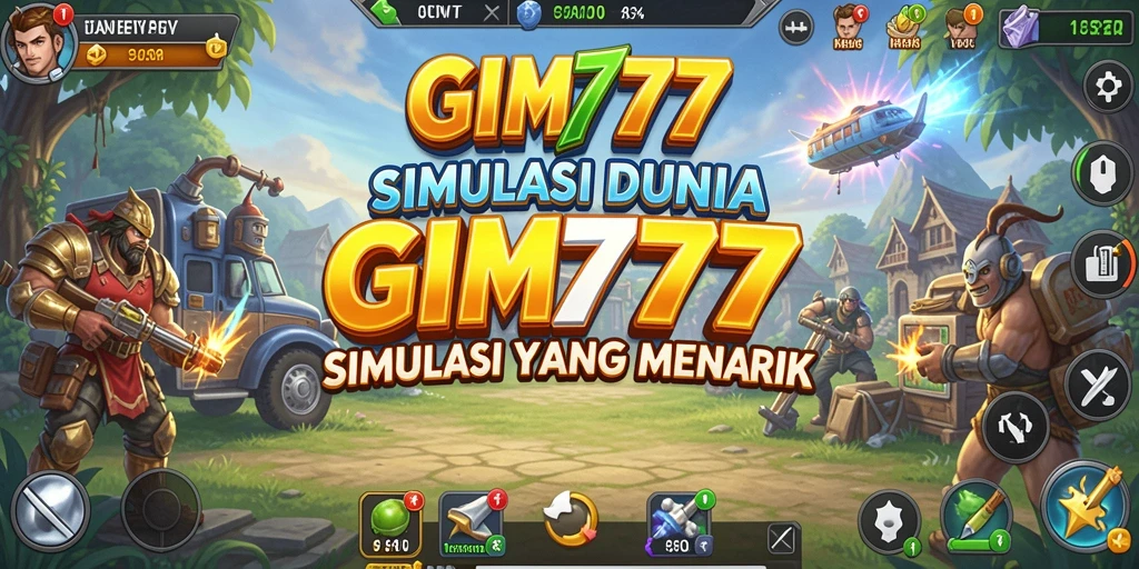 Tampilan gameplay GIM777 menampilkan aktivitas seru dalam simulasi.