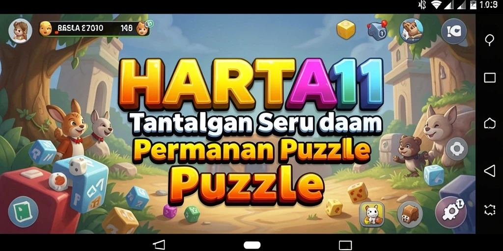 Tangkapan layar utama HARTA11 menampilkan gameplay seru dan menantang.