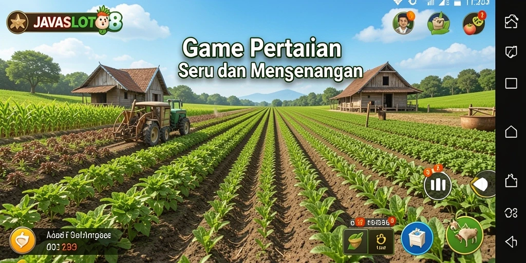 Gameplay menarik dari <strong>JAVASLOT88</strong> yang menunjukkan proses bertani.