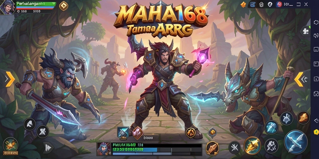 Tampilan gameplay MAHA168 yang menarik dalam petualangan ARPG.