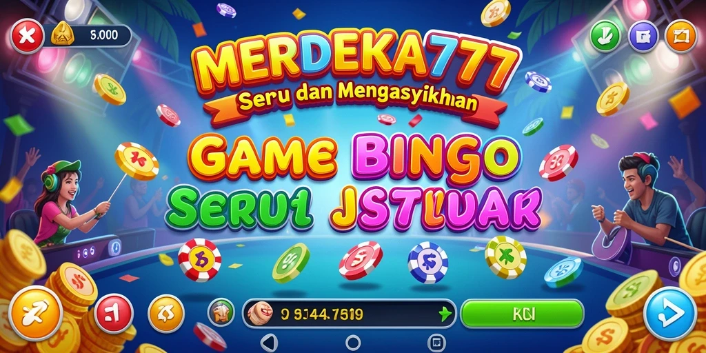 Tampilan gameplay Bingo yang menarik dalam MERDEKA777.