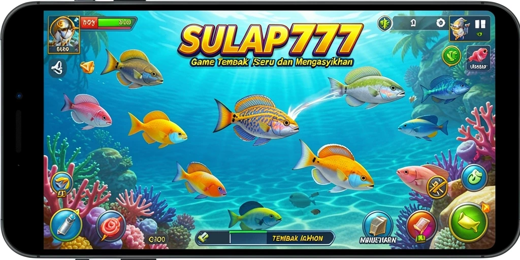 Tampilan gameplay SULAP777 yang penuh aksi Tembak Ikan.