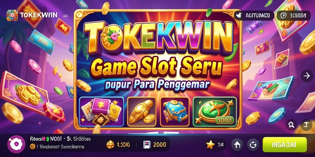 Tampilan menarik gameplay TOKEKWIN yang mendebarkan di setiap putaran slot.